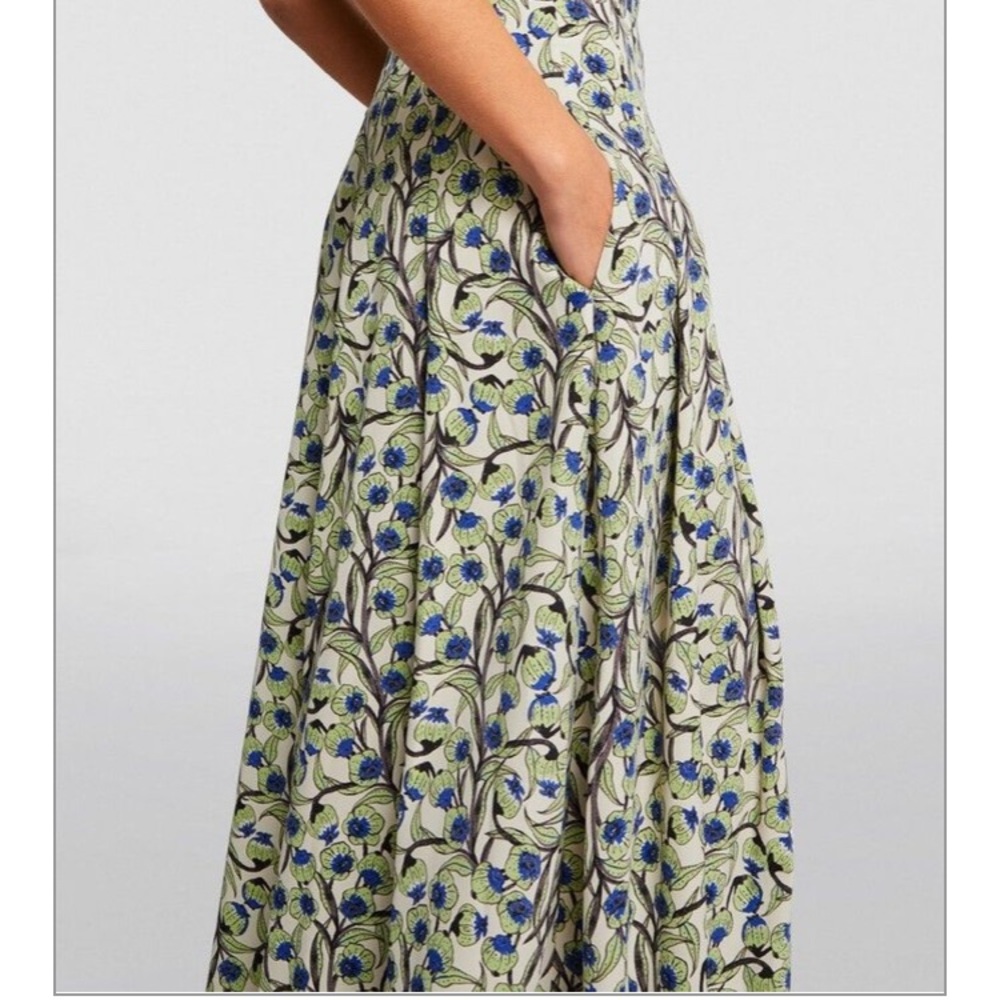 ME+EM Floral Maxi Skirt in Cream and Blue - Picture 7 of 13